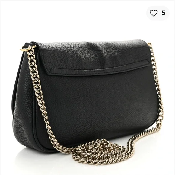 Gucci Soho Pebbled Calfskin Medium
Flap Crossbody Black - Picture 3 of 15